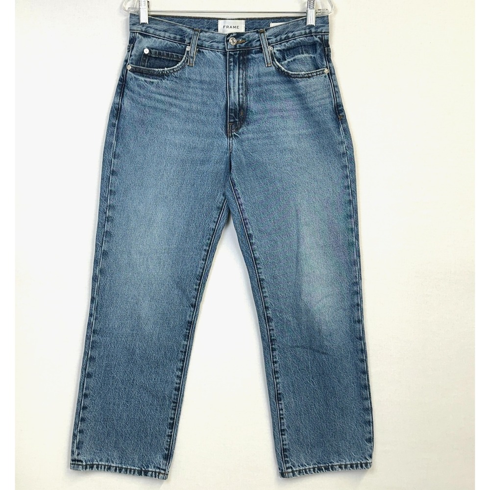 FRAME The Hang Womens 26 Medium Wash Straight Leg Denim Jeans